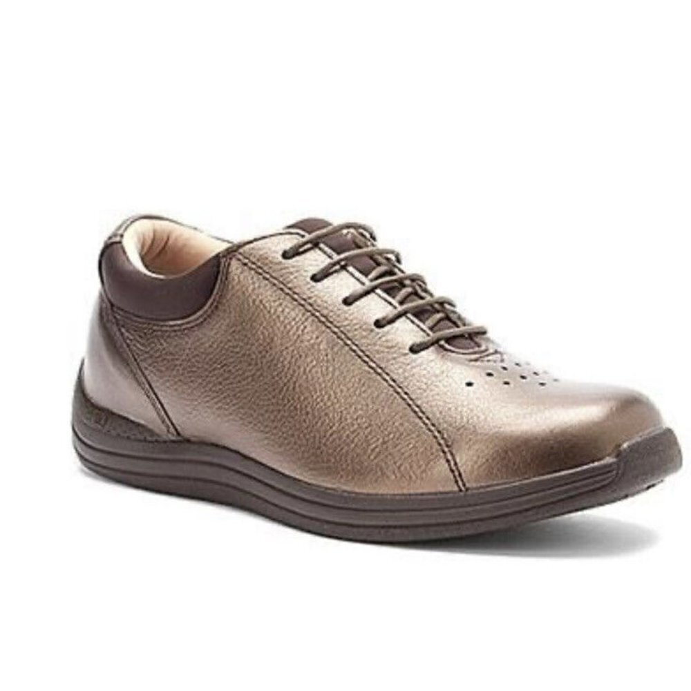 DREW SHOES WOMEN'S Size 8 TULIP SHOES COPPER METALLIC Brown New‎